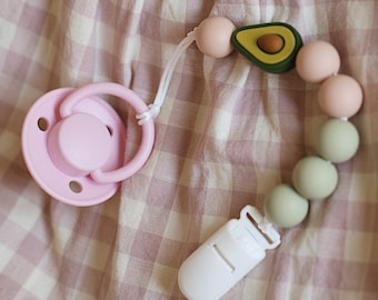 Silicone pacifier chain with classic knot (Suitable for Chicco, BIBS and etc)