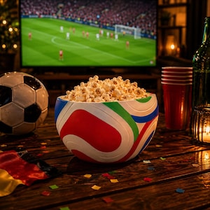 FIFA World Cup 2026 Trionda Snack Bowl STL, Football Snack Bowl and Tray Set, 3D Printed Soccer Fan Serveware