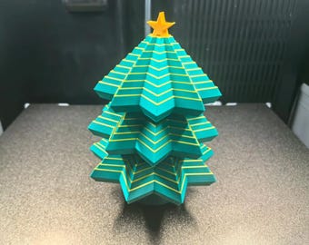 3D-geprinte intrekbare kerstboom STL, fidget-kerstspeelgoed, 3D-geprinte kerstboom fidget-speelgoed STL-bestand, 3D-spiraal bureauspeelgoed