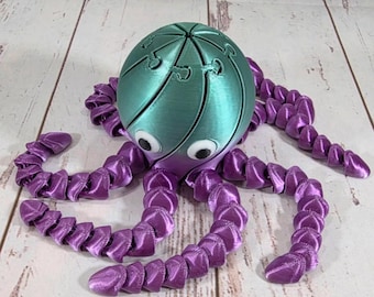 Blobtopus gelede octopus STL, wiebelend slijmzeedier, Flexi Fidget-speelgoed, schattige bureaugenoot, afdrukbaar STL-bestand