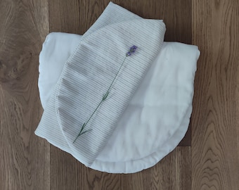 LAVENDER - Gots certified organic pillowcase for topponcino