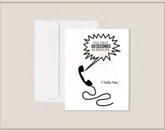 I Hate Her Funny Phone | Cards for Incarcerated Individuals | Prison Wife Family Friend Girlfriend | Long Distance  Love Support Inspiration
