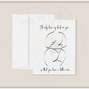Wenden Sie meinen Rücken Ihnen zu Plus Size Thicc | Karten für Inhaftierte Personen | Knast Frau Freundin | Fernverkehr | Liebe Unterstützen Inspiration