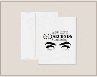 60 Seconds of Eyeroll | Cards for Incarcerated Individuals | Prison Wife Family Friend Girlfriend | Long Distance | Love Support Inspiration