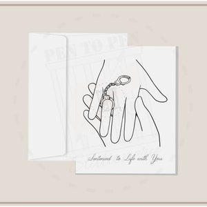 Sentenciado a cadena perpetua contigo / Tarjetas para personas encarceladas / Prisión Esposa Familia Novia Amor a distancia Apoyo Inspiración