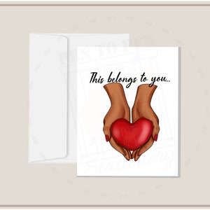 This Belongs to You - Tarjeta de tono oscuro para esposa de prisión individual encarcelada Amiga de la familia Novia Inspiración de apoyo de amor de larga distancia
