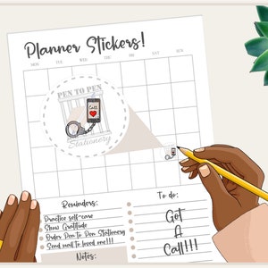 Llamada celular esposada / Prison Wife Phone Call Planner Sticker / Family Friend Girlfriend / Long Distance Love Support, Inspiration Cute