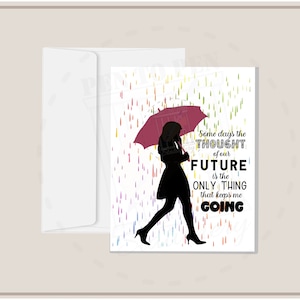 El pensamiento de nuestro futuro / Tarjeta Emoji para encarcelados / Esposa en prisión Amiga de la familia Novia / Inspiración de apoyo de amor verdadero de larga distancia