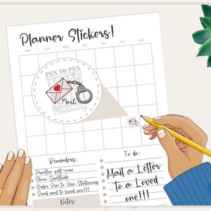 Correo de la cárcel con esposas / Prison Wife Phone Call Planner Sticker / Family Friend Girlfriend / Long Distance Love Support, Inspiration Cute