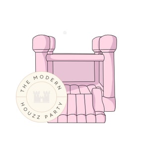 Pink Bounce House Castle