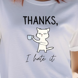 Retro Cat Sarcastic Saying PNG, Funny Shirt Design (Digital Download