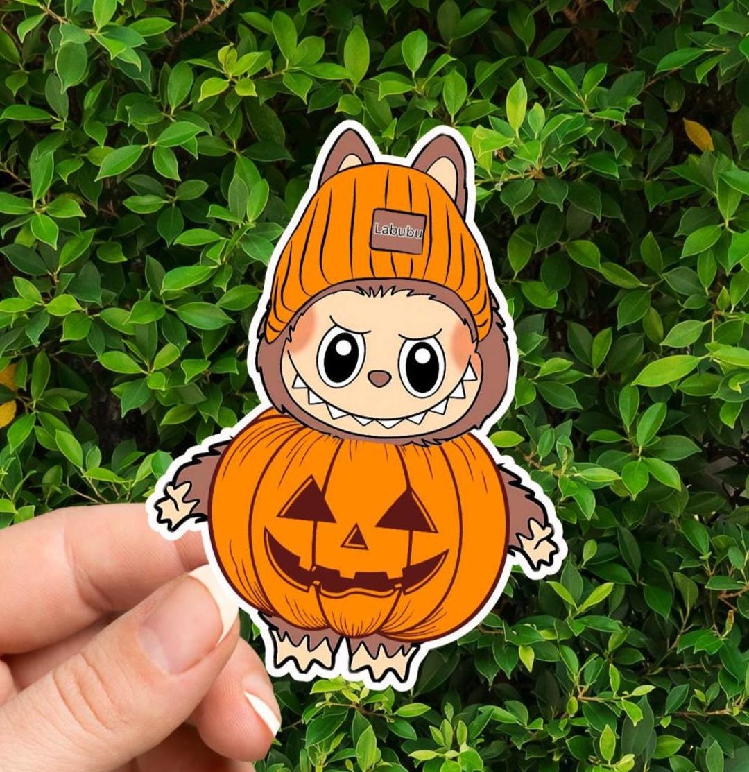 Labubu Offical Sticker Labubu Pumpkin Sticker Cute Labubu Stickers Macaron Sticker Colorful ...