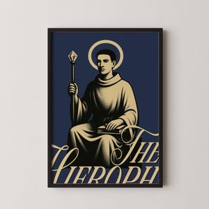 Il Papa – [LA SERIE DI MEZZO SECOLO] – Download digitale. Tarocchi da parete vintage, grafica surreale, di metà XX secolo.