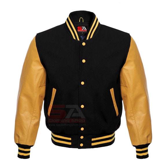 Mens Varsity Letterman Jacket All Wool Winter Baseball College