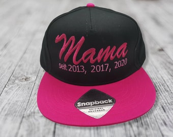 Kappe Mama seit... Cap, Baseballcap, zum Muttertag und Vatertag - Geschenk Baby - Hut, Kopfbedeckung