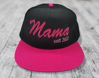 Kappe Mama seit... Cap, Baseballcap, zum Muttertag und Vatertag - Geschenk Baby - Hut, Kopfbedeckung