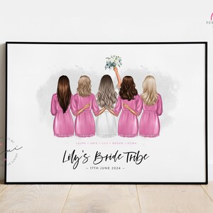Bridesmaid Robe Print | Custom Wedding Party Gift