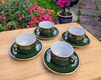 APILCO Vintage 4 × Coffee Cups & Saucers