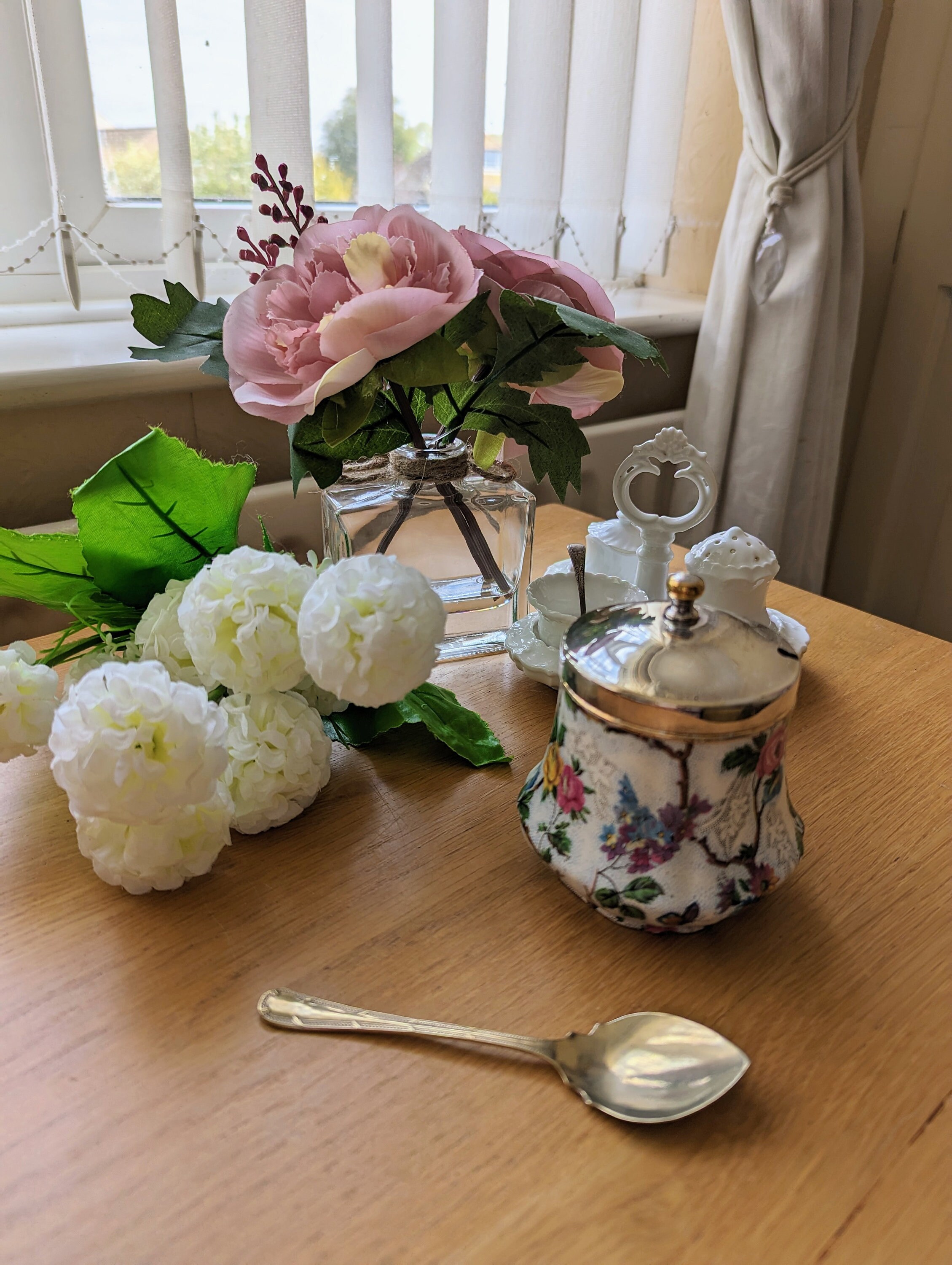 Chintz Jam and Honey Pot 1950's by Royal Tudor Ware Etsy