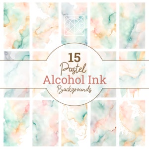 Pastel alcohol Ink digital paper, Alcohol Ink Backgrounds, digital paper pack, alcohol ink art, invitation paper, Scrapbooking