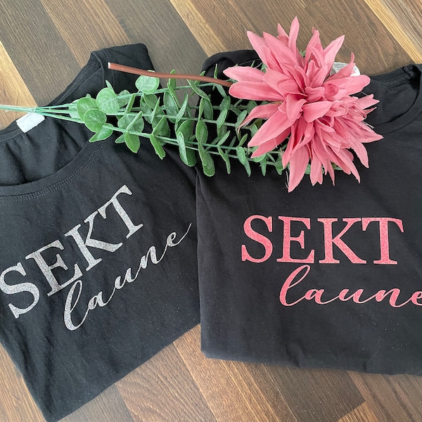 Damenshirt "Sektlaune" und "Weinzigartig" | in verschiedenen Größen | tolle Geschenkidee | Geschenk für jeden Anlass