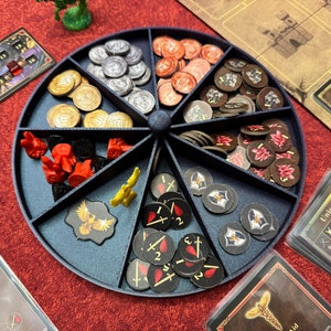Round Token Tray and Card Holders for Heroes of Might and Magic III The Board Game image 5