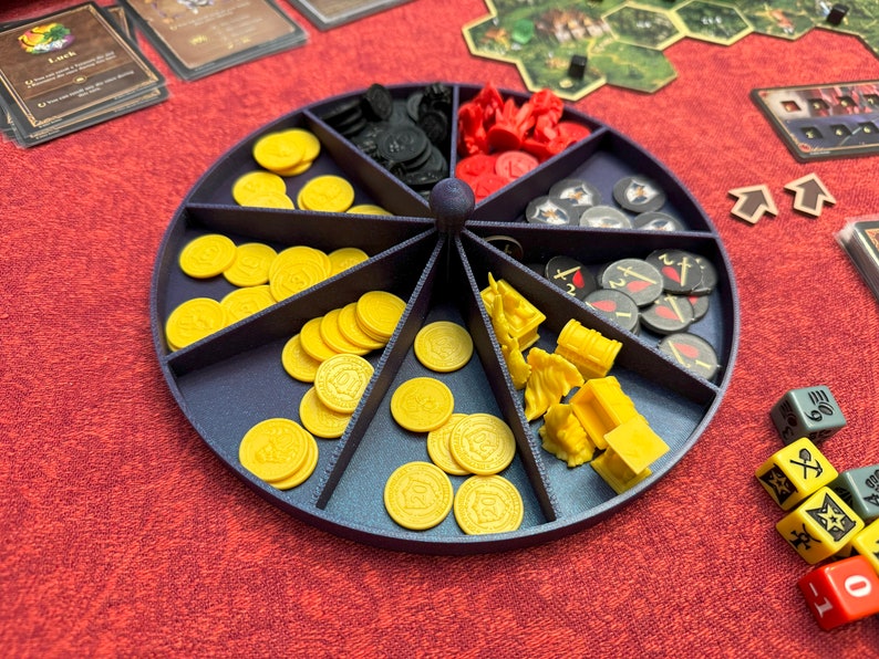 Round Token Tray and Card Holders for Heroes of Might and Magic III The Board Game image 8