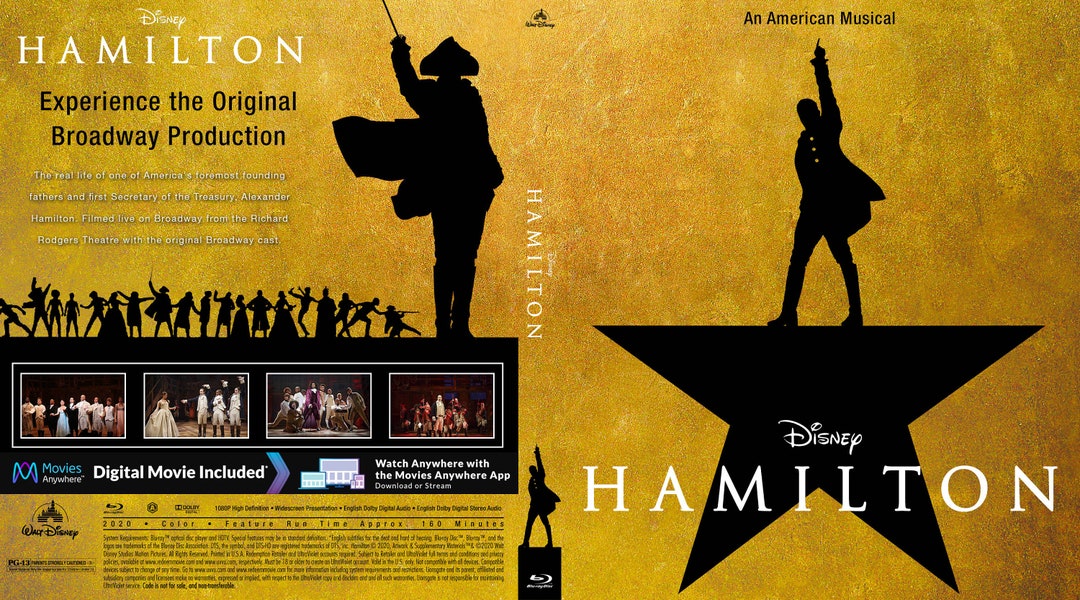 Hamilton the Musical Bluray Region Free Etsy