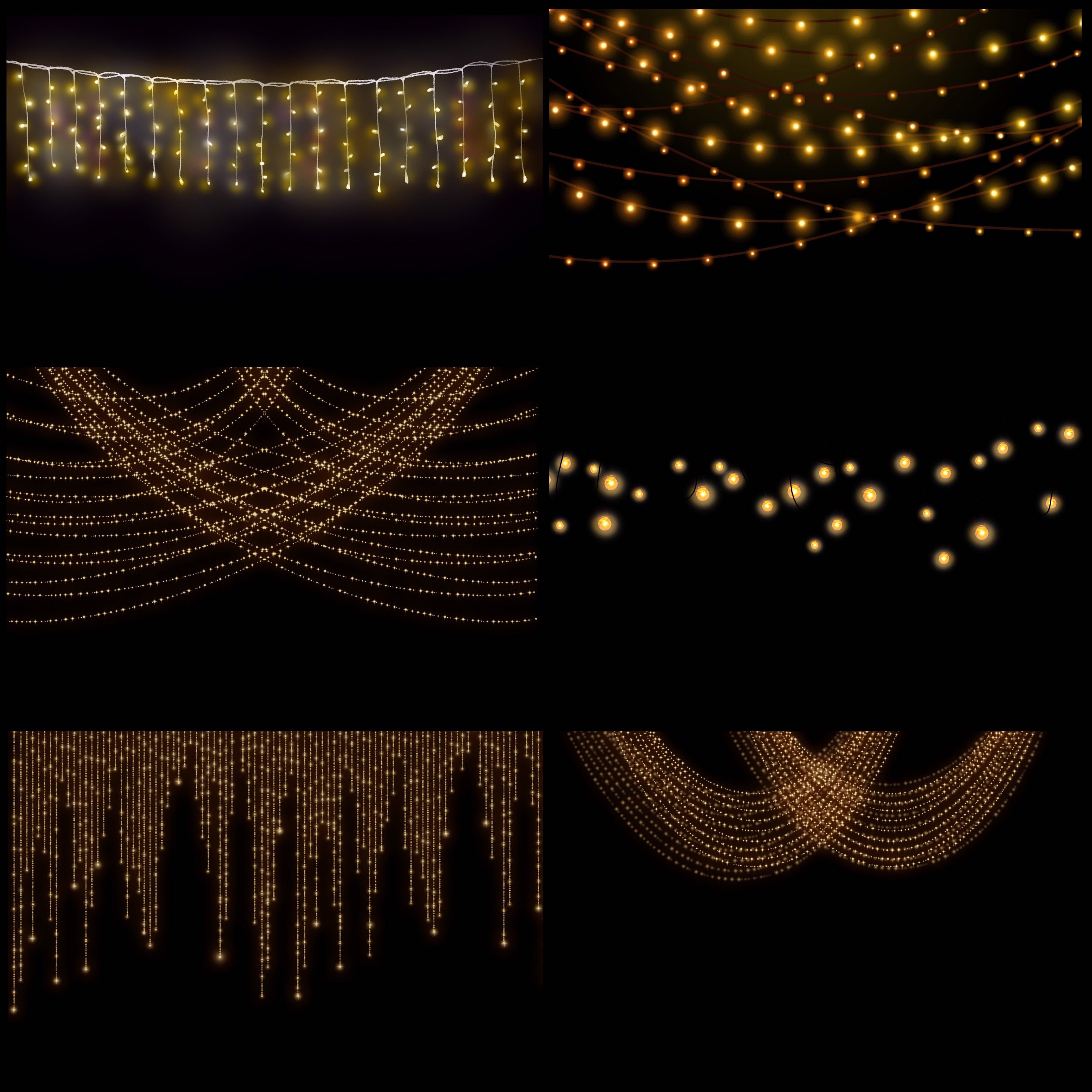 Overlays String Lights Photo Overlays Package Etsy Australia