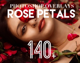 Nakładki do Photoshopa, pakiet nakładek fotograficznych z płatkami róż, kwiaty, rośliny, natura, tekstura PS, gałęzie drzew, efekt tła, PNG, JPG, pakiet warstw