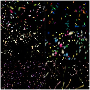 Confetti Photoshop Overlays, Photo Overlays Package, Party Popper Colorful Background Effect PNG JPG PS Texture Bundle Celebration Photos image 3