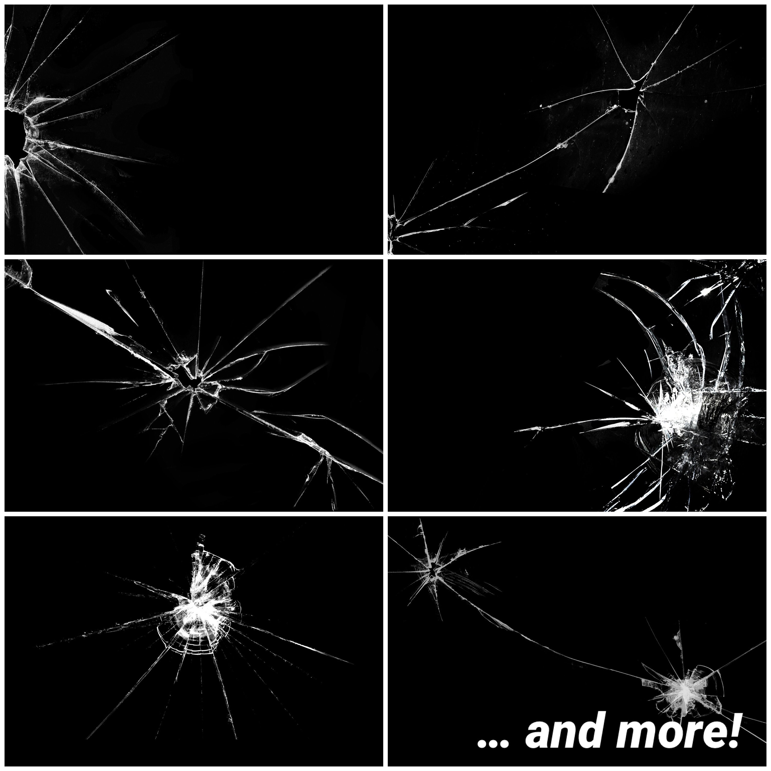 Overlays Broken Glass Photo Overlays Package Crack Etsy