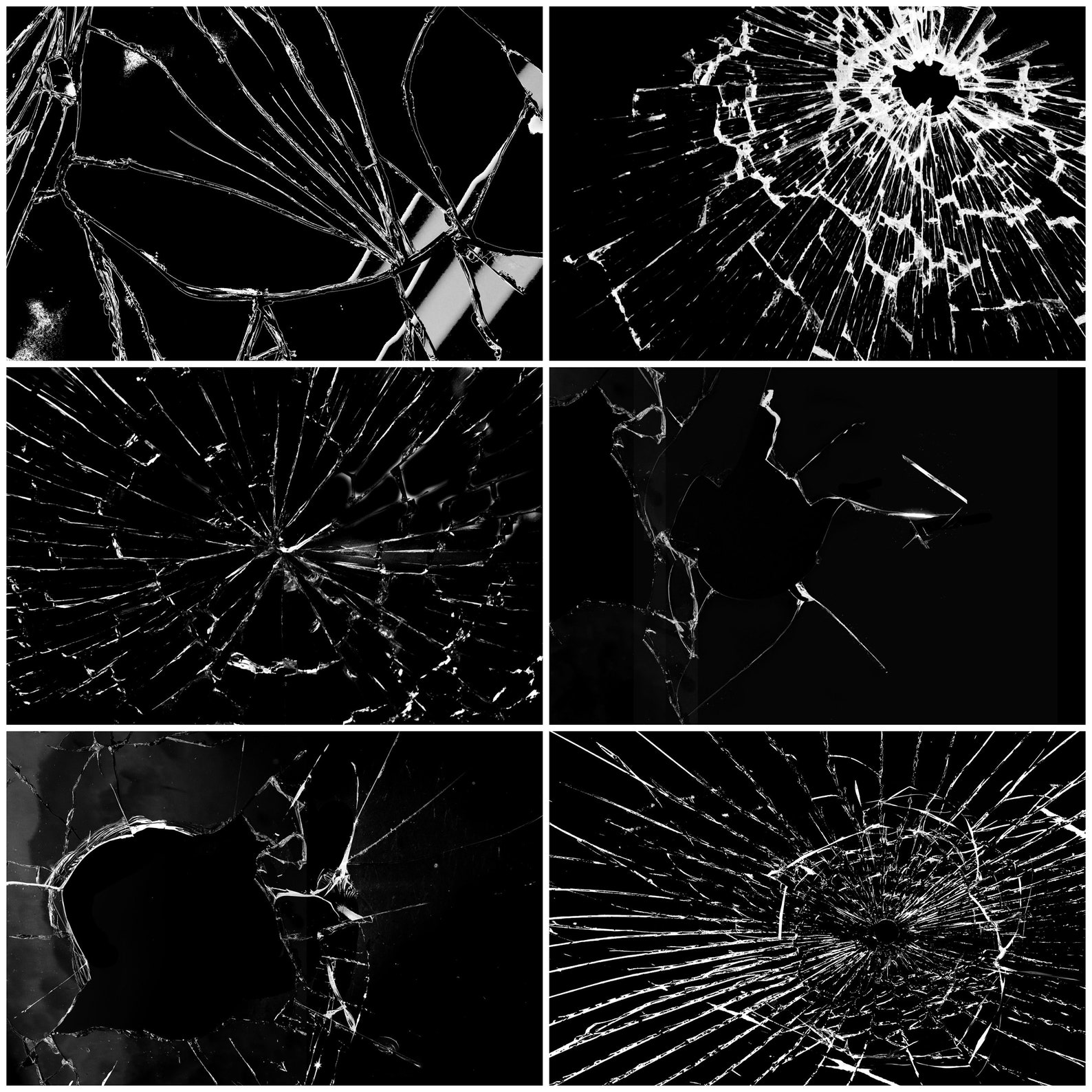 Overlays Broken Glass Photo Overlays Package Crack Etsy