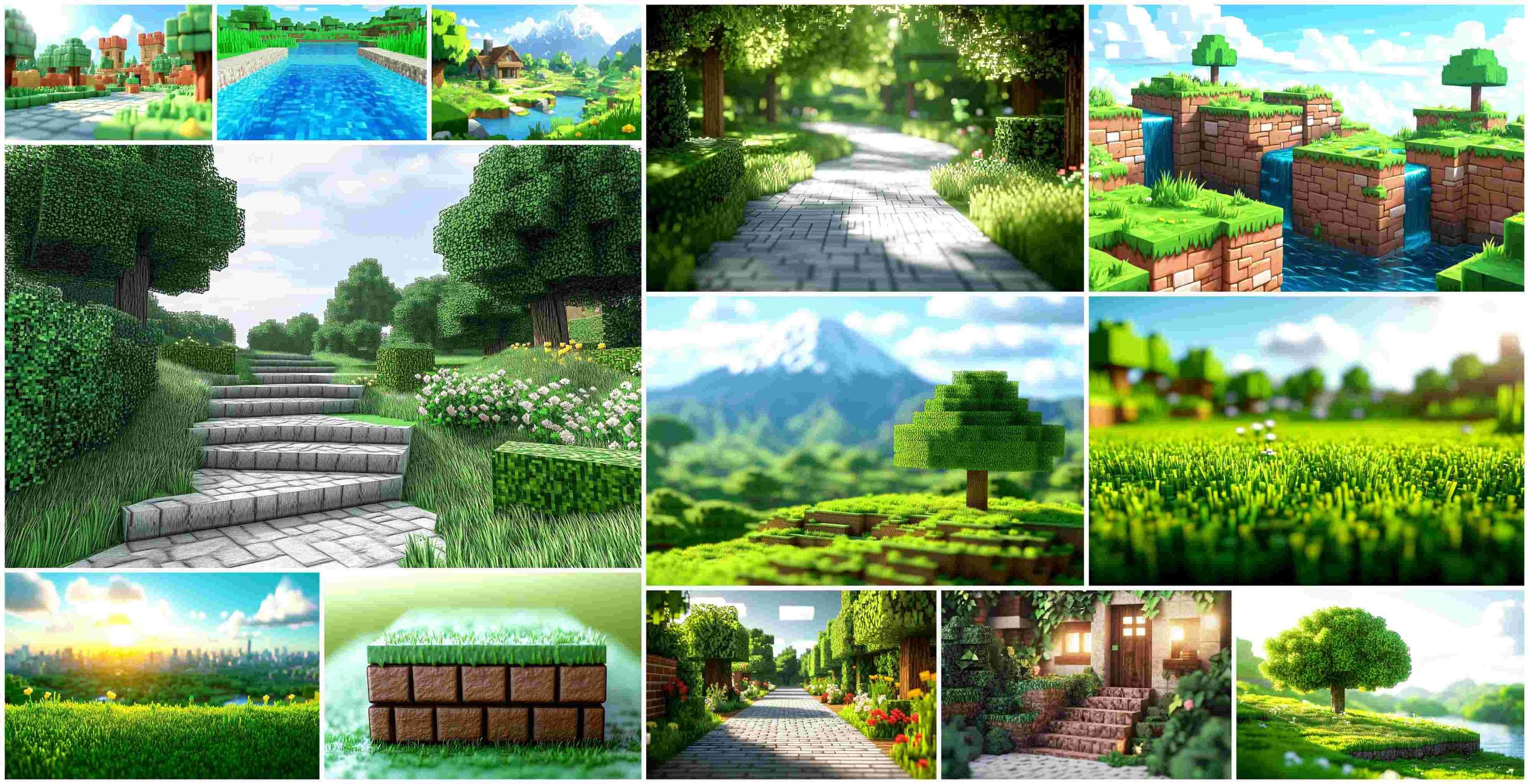 Digital Minecraft Backgrounds