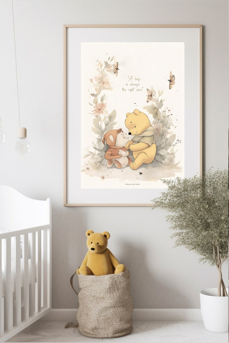 Winnie the Pooh, 8 DOWNLOADABLE Classic Winnie the Pooh Nursery Wall