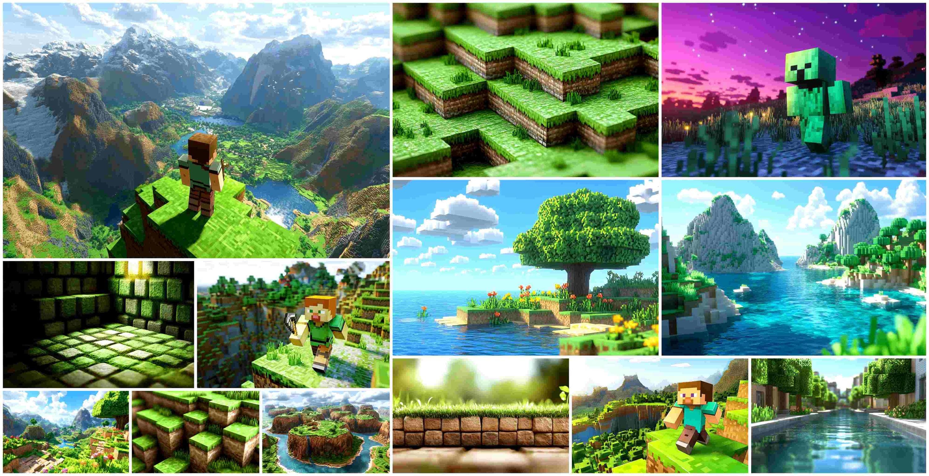 Digital Minecraft Backgrounds