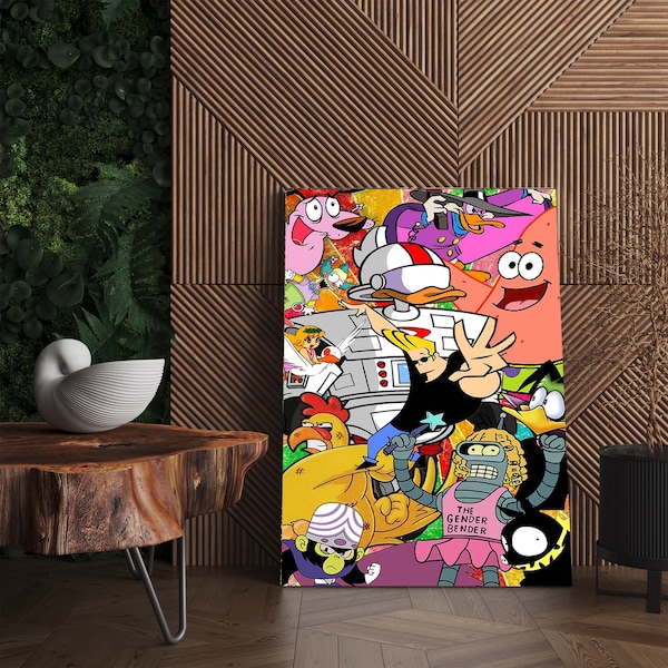 Cartoon Art Print Etsy