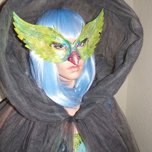 Multi Layer GREY Net Cape with Huge Hood Halloween Splendor Only 35.00
