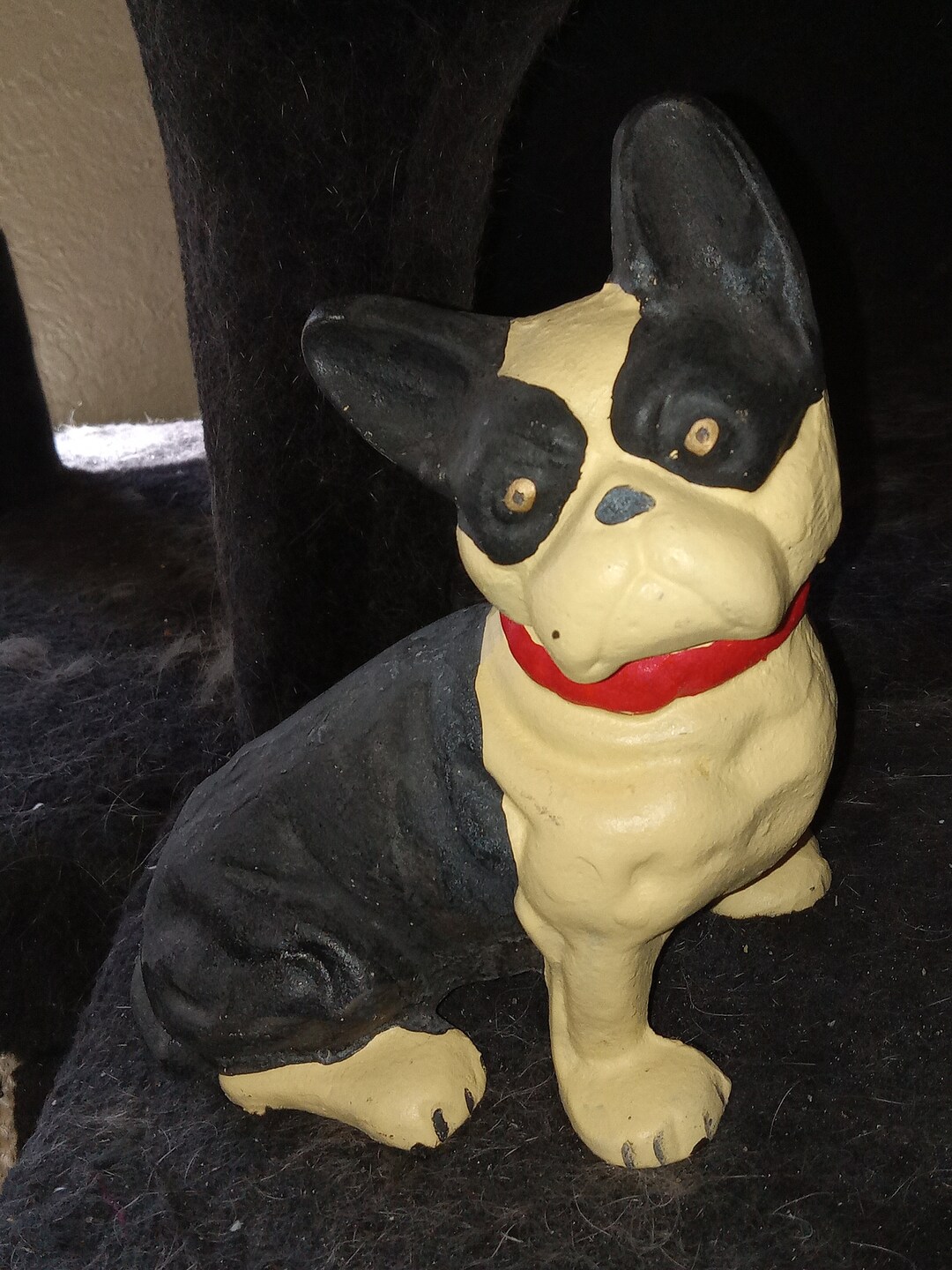 Antique Cast Iron Bull Dog Door Stop Orig Paint REDUCED Etsy