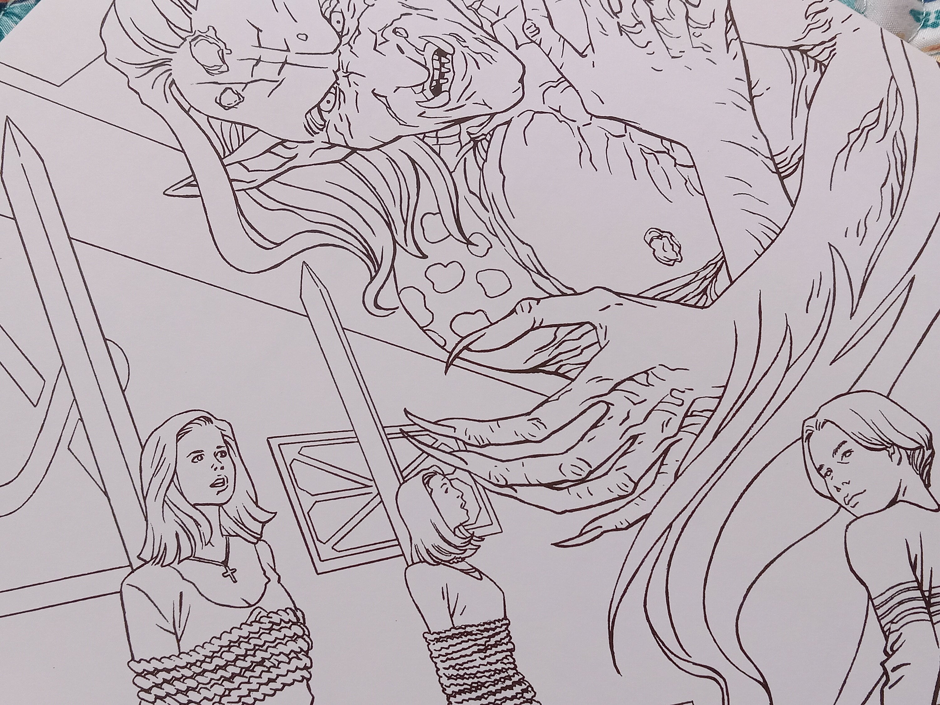 Buffy l'ammazzavampiri Libro da colorare Big Bads Monsters mai