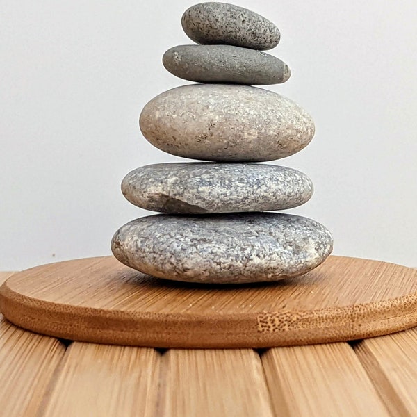 Stone stack stone sculpture for meditation & mindfulness training