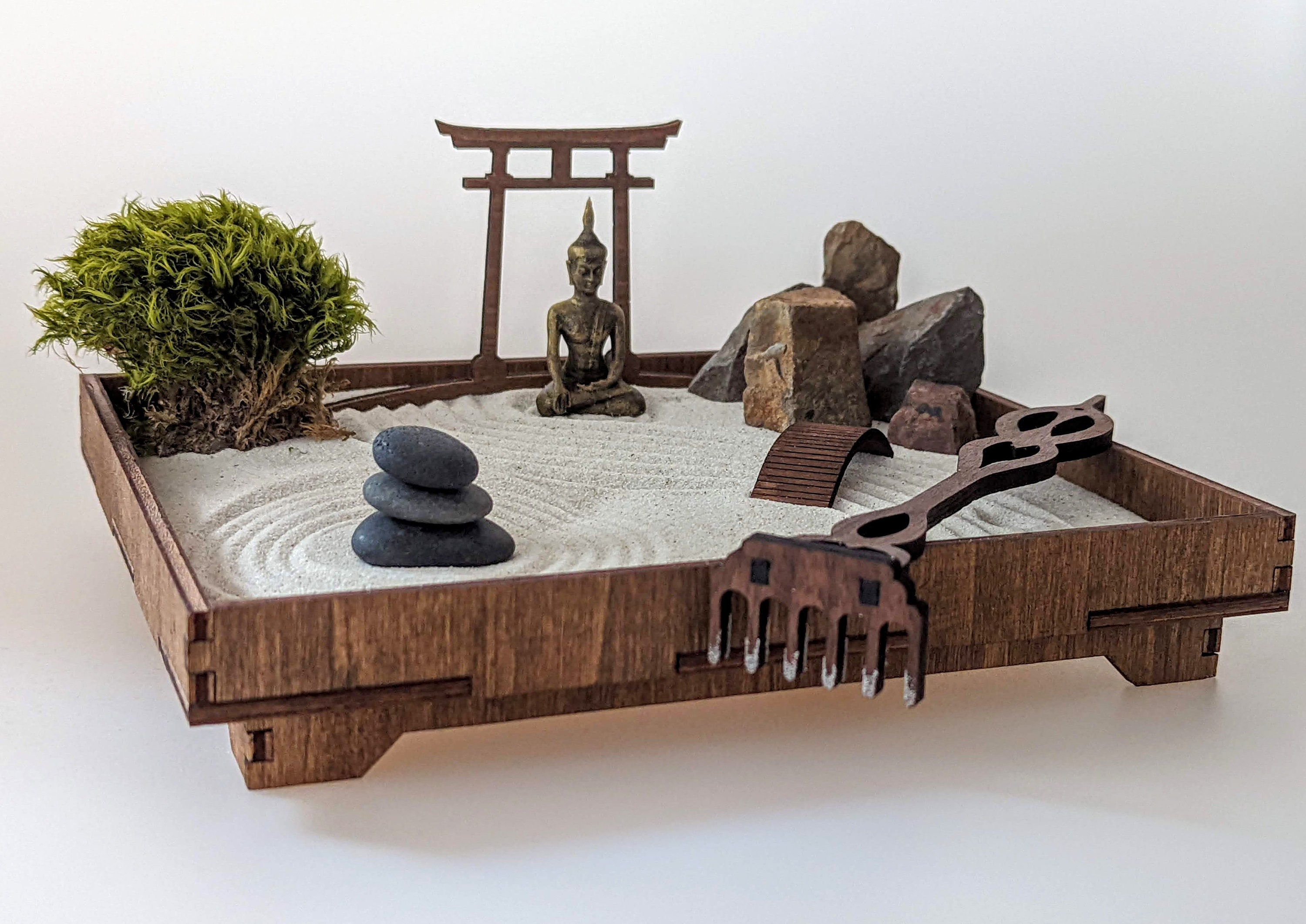 Zenさん Zen Garden With Sustainably Produced Decorations - Etsy