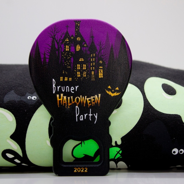 Halloween Themed Birthday Favor, Bottle Opener Magnet, Personalized Birthday Magnet