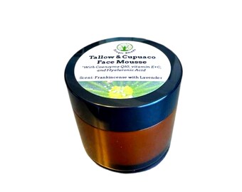Tallow & Cupuaco Face Mousse | Frankincense Lavender Scent