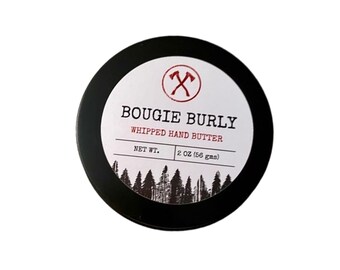 Bougie Burly Man Whipped Hand Butter Moisturizing for Dry Skin