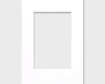 10 x 15 cm passe-partout, neutral white, 2 mm thick, cutout 6 x 9 cm