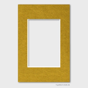 Passe-partout 10 x 15 cm, vieil or, épaisseur 1,7 mm, découpe 6 x 9 cm