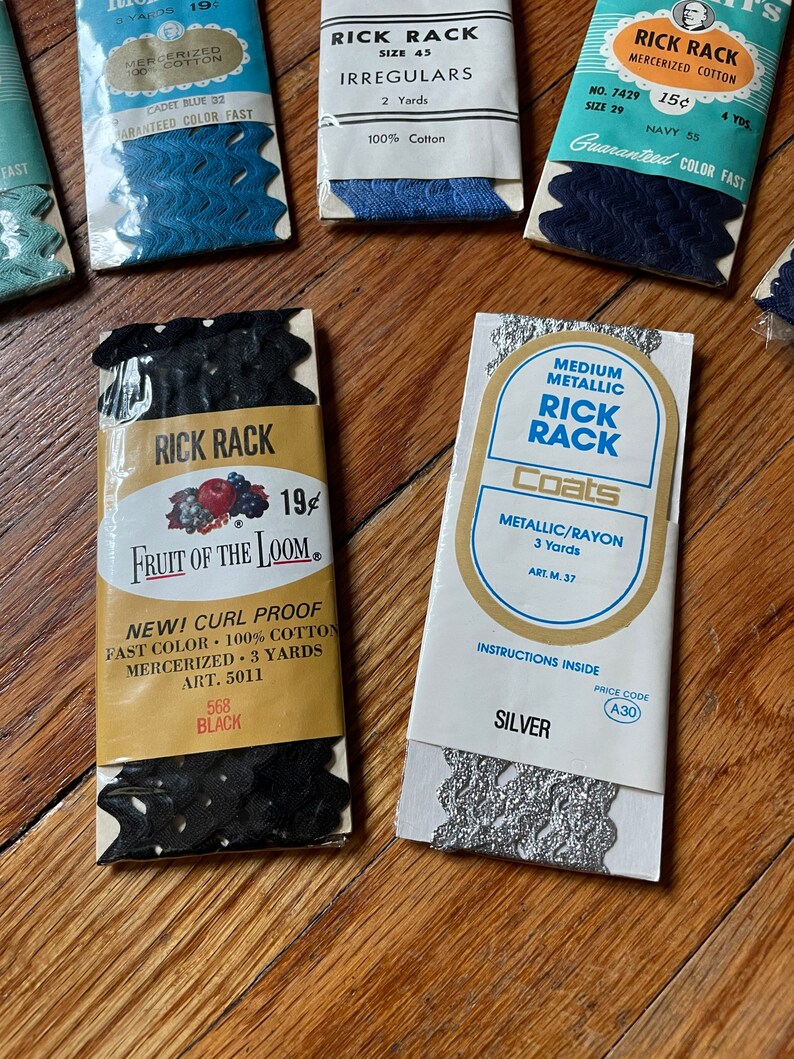 Vintage Rick Rack New in Package Various Colors and Lengths - Etsy