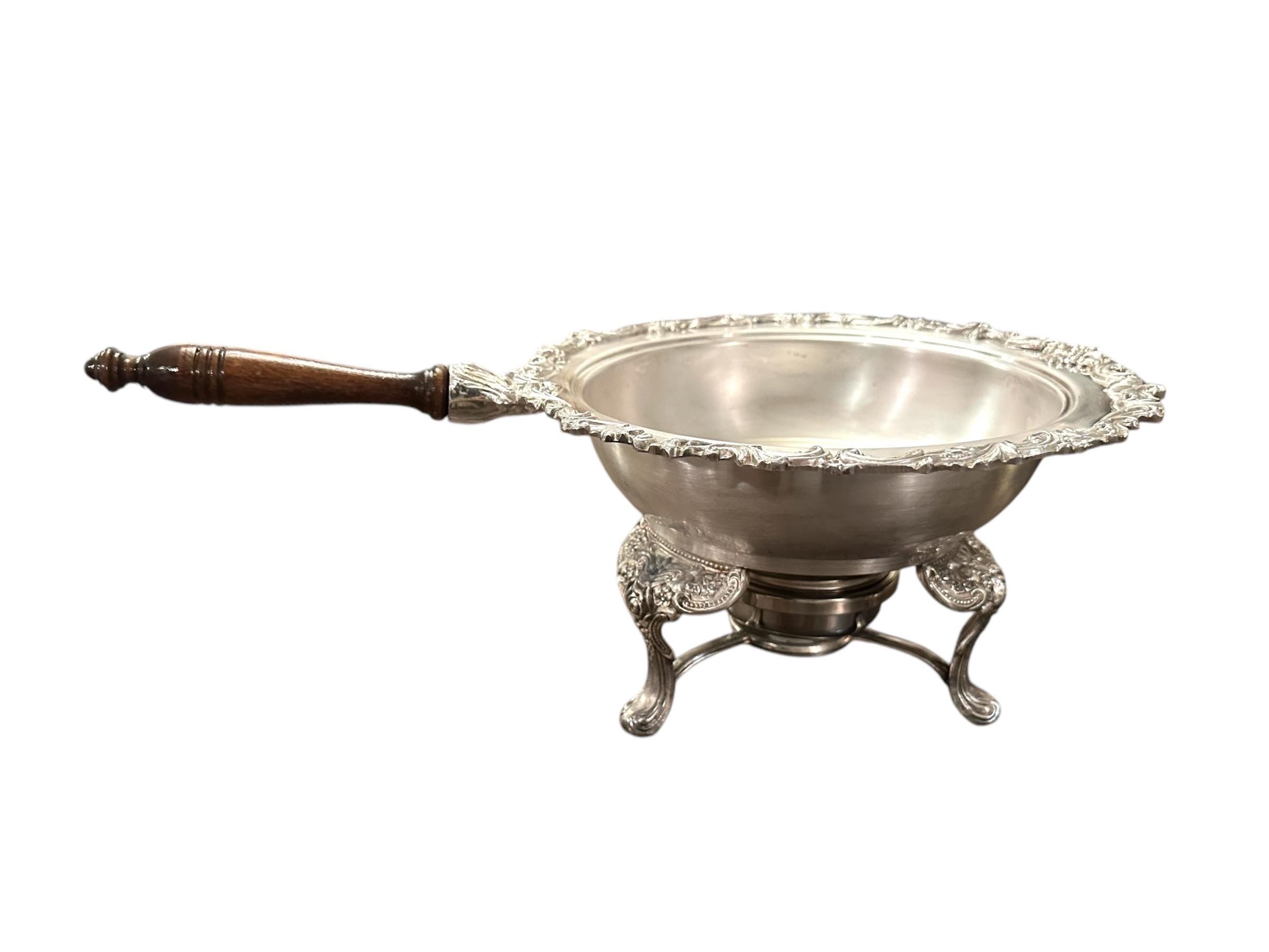 Vintage Sheridan Taunton Silversmith Mismatched Chafing Dish Set