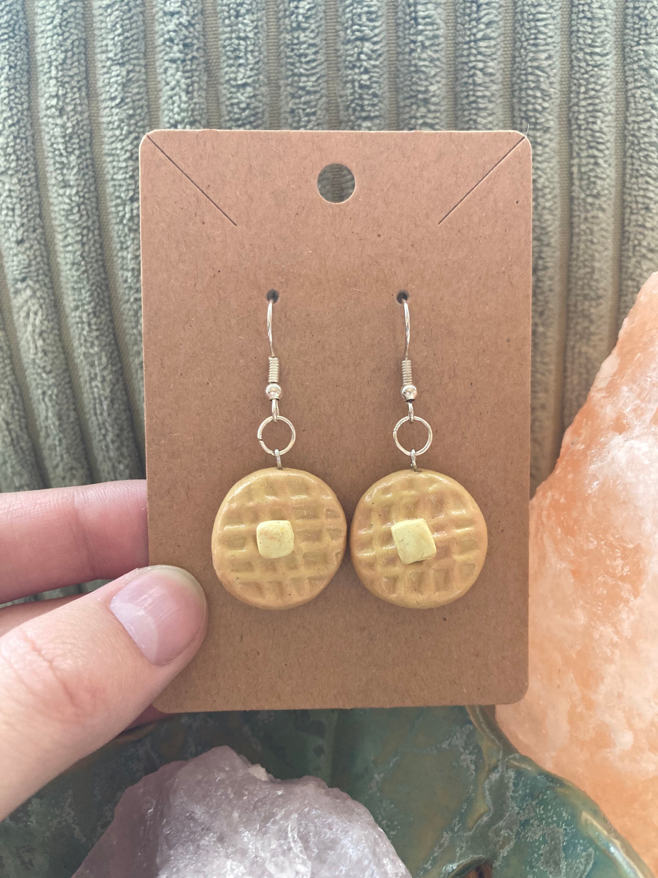 Ego Waffle Style Earrings for Women, Girls, Teens and More. Super Cute  Waffle House Style Earrings for Women. Eleven/ 11 Waffle Earrings from  Stranger